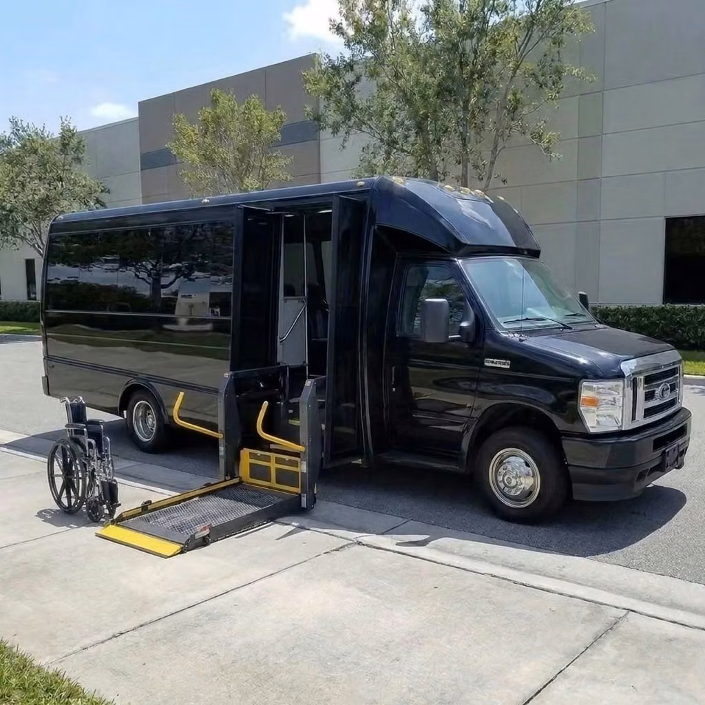 jeffersonville 18 passenger minibus wheelchair lift