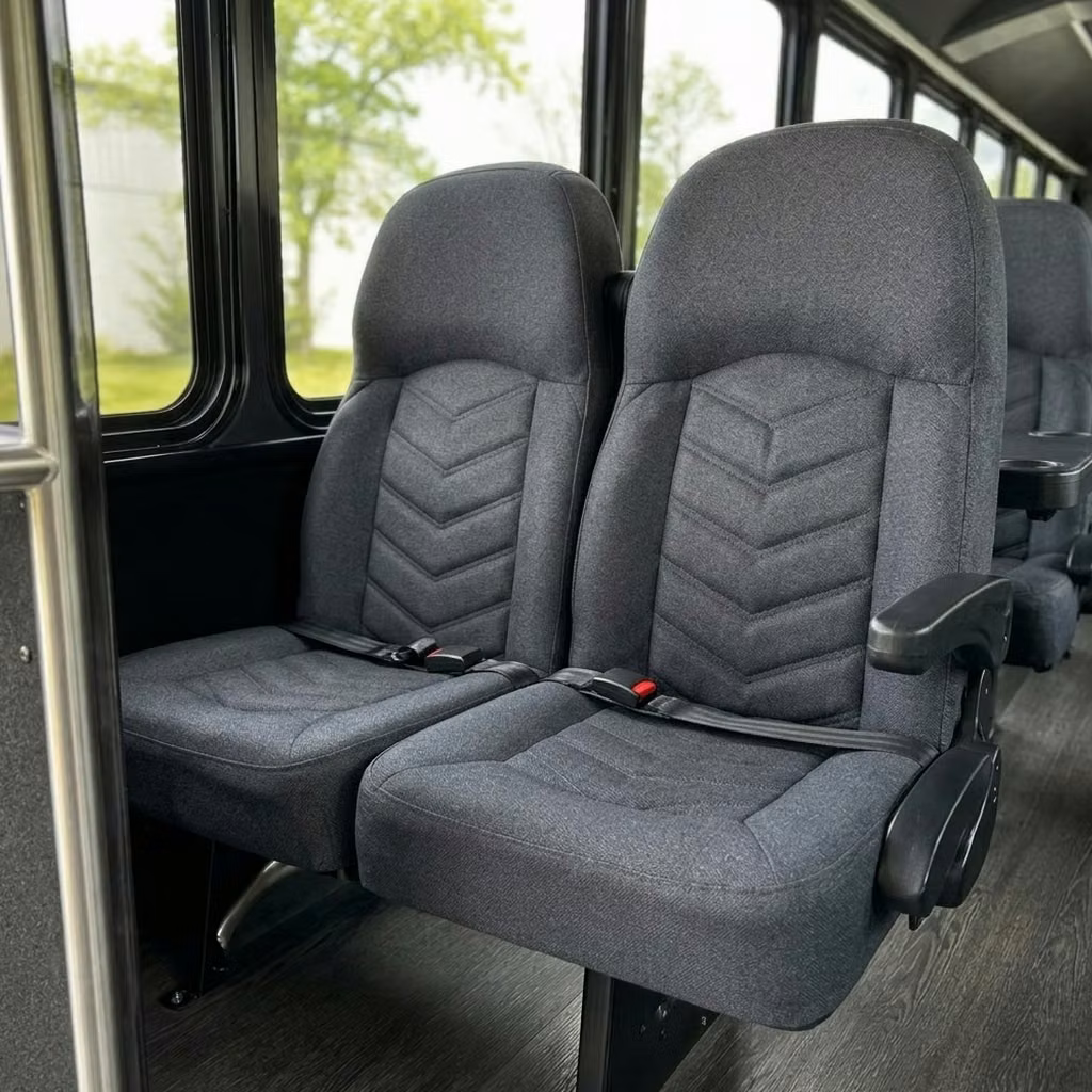 jeffersonville 25 passenger minibus high back seats