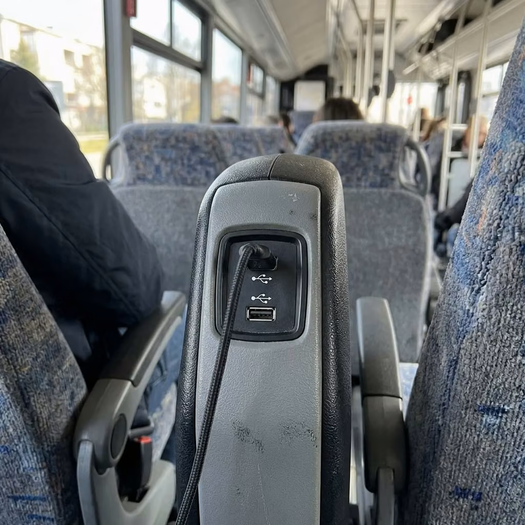 jeffersonville 35 passenger minibus usb charging