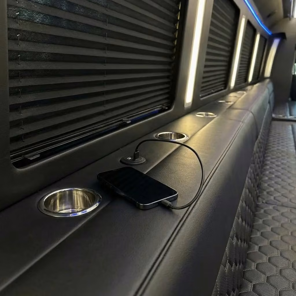 jeffersonville party bus usb charging