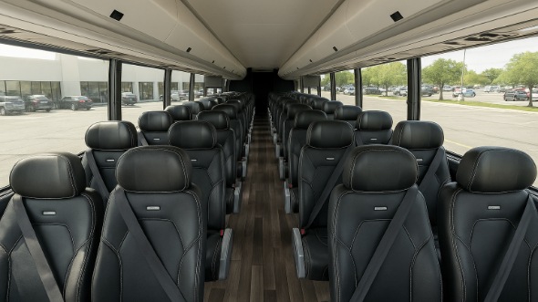 Interior of Charter Bus Company Evansville's 20 Passenger Mini bus in Evansville