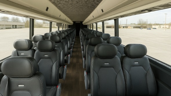 Interior of Charter Bus Company Lexington's 25 Passenger Mini bus in Lexington