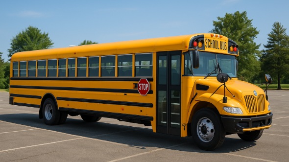 Exterior of Charter Bus Company Louisville's School Bus in Louisville