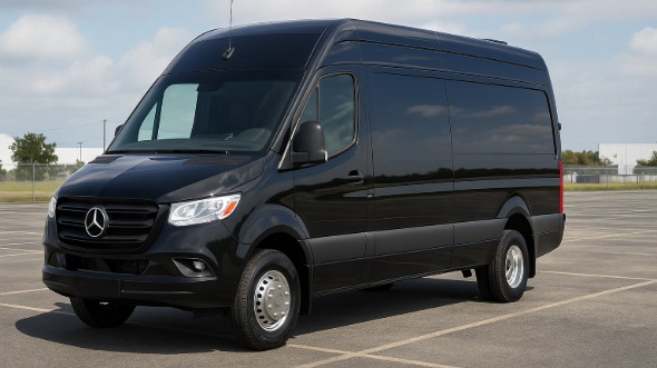 Exterior of Charter Bus Company Nashville's Sprinter Van Rental With Driver in Nashville